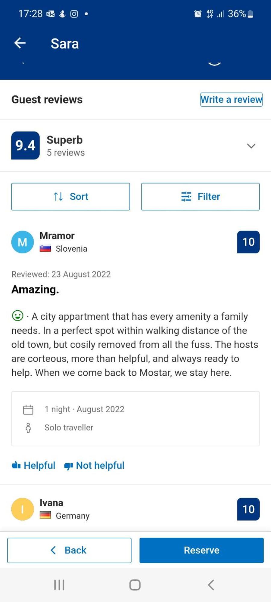 Sara Apartment Mostar Bilik gambar